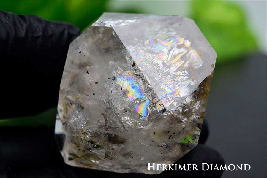 ハーキマーダイヤモンド　原石　レインボー　ハーキマー水晶　結晶　置物　インテリア　天然石　パワーストーン