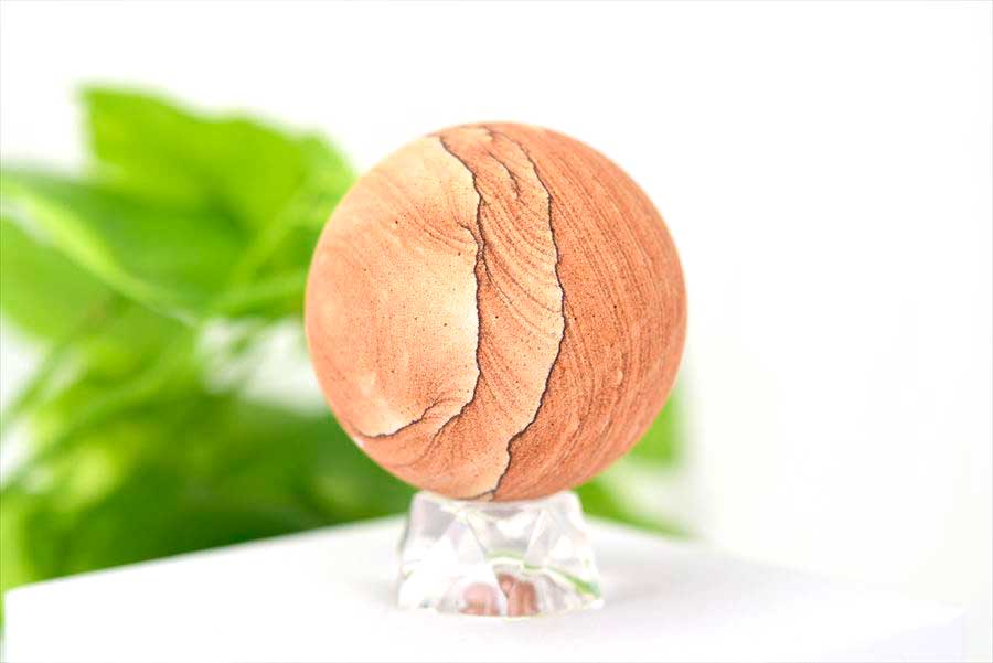 サンドストーン　ナバホストーン　丸玉 置物　インテリア　アンテロープキャニオン　モニュメントバレー　アリゾナ州　天然石　パワーストーン