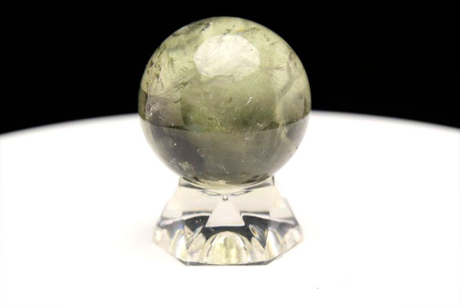 ブラジル産 プラシオライト プラジオライト グリーンアメジスト 丸玉 置物 Prasiolite 天然石 パワーストーン