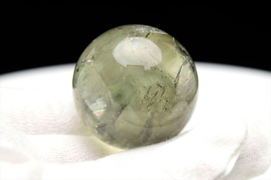 ブラジル産 プラシオライト プラジオライト グリーンアメジスト 丸玉 置物 Prasiolite 天然石 パワーストーン