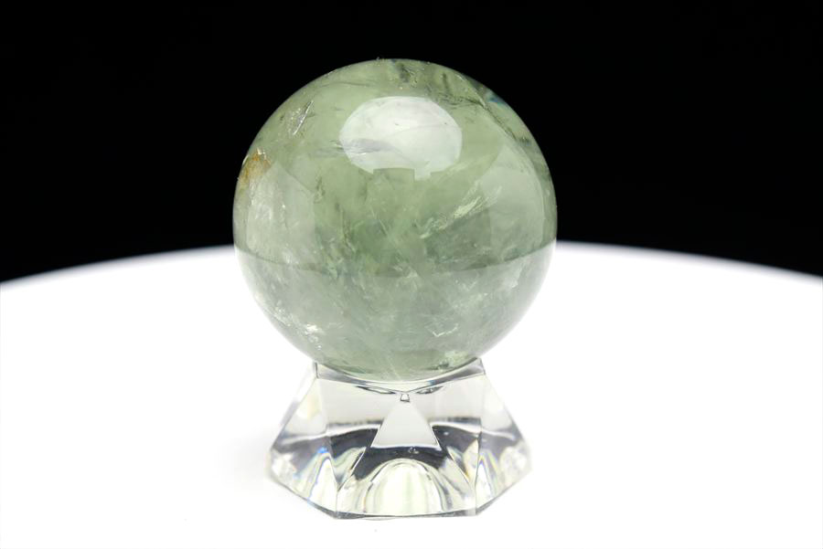 ブラジル産 プラシオライト プラジオライト グリーンアメジスト 丸玉 置物 Prasiolite 天然石 パワーストーン