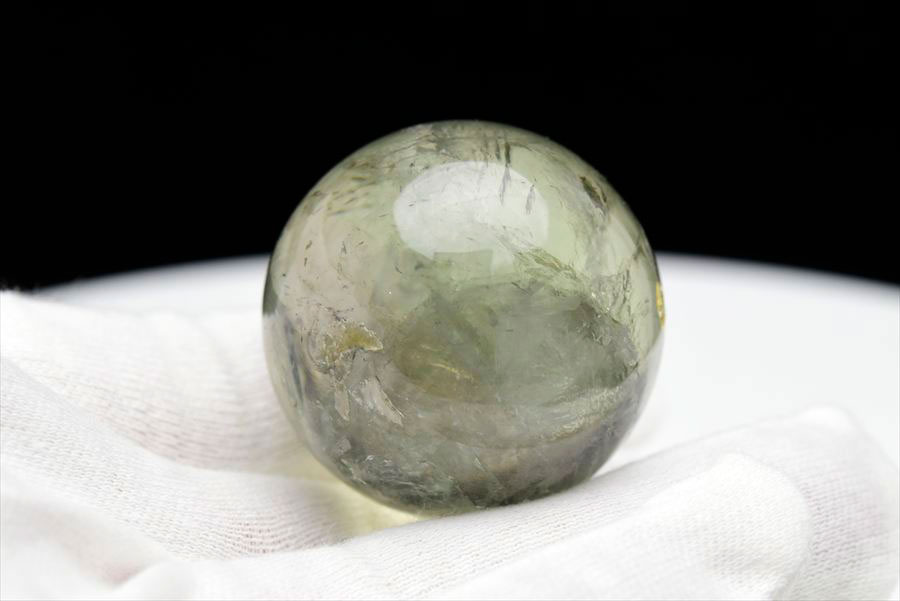 ブラジル産 プラシオライト プラジオライト グリーンアメジスト 丸玉 置物 Prasiolite 天然石 パワーストーン