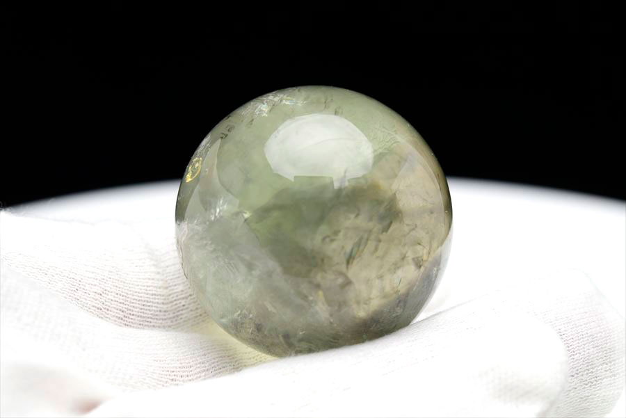 ブラジル産 プラシオライト プラジオライト グリーンアメジスト 丸玉 置物 Prasiolite 天然石 パワーストーン