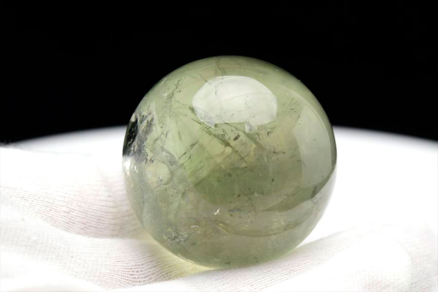 ブラジル産 プラシオライト プラジオライト グリーンアメジスト 丸玉 置物 Prasiolite 天然石 パワーストーン