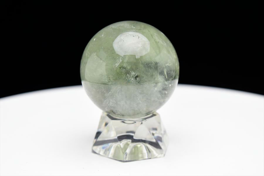 ブラジル産 プラシオライト プラジオライト グリーンアメジスト 丸玉 置物 Prasiolite 天然石 パワーストーン
