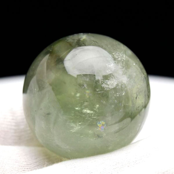ブラジル産 プラシオライト プラジオライト グリーンアメジスト 丸玉 置物 Prasiolite 天然石 パワーストーン