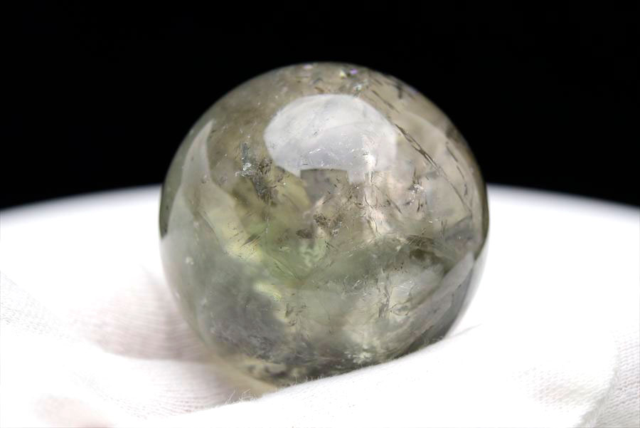 ブラジル産 プラシオライト プラジオライト グリーンアメジスト 丸玉 置物 Prasiolite 天然石 パワーストーン