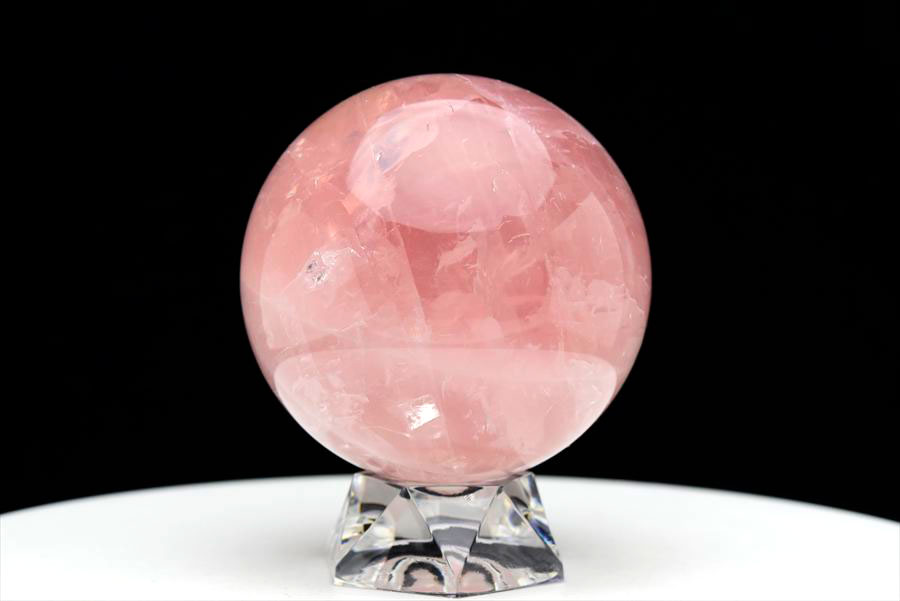 マダガスカル産 スターローズクォーツ 丸玉 球 置物 恋愛運 ピンク 天然石 パワーストーン