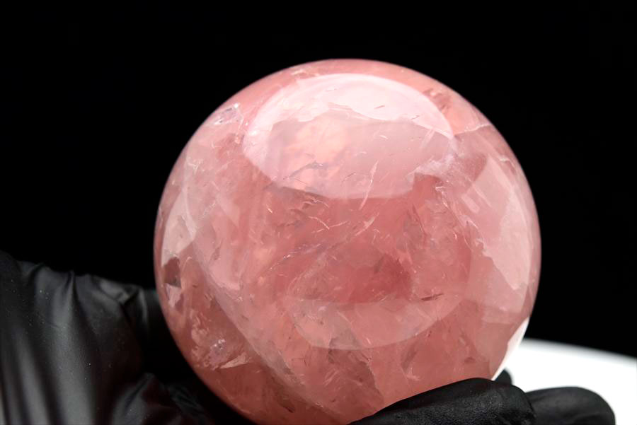 マダガスカル産 スターローズクォーツ 丸玉 球 置物 恋愛運 ピンク 天然石 パワーストーン
