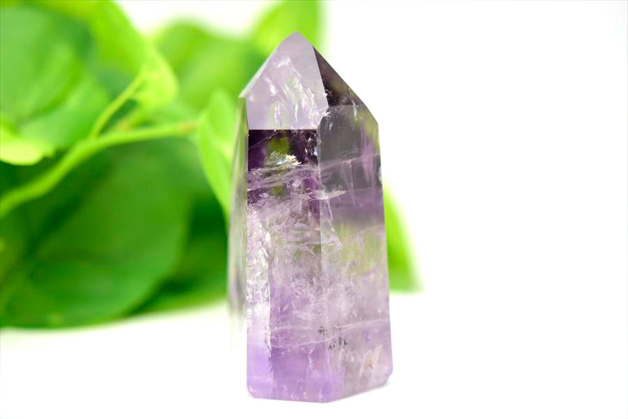 アメジストファントム 六角柱 ポイント ポリッシュ amethyst 置物 インテリア 天然石 パワーストーン
