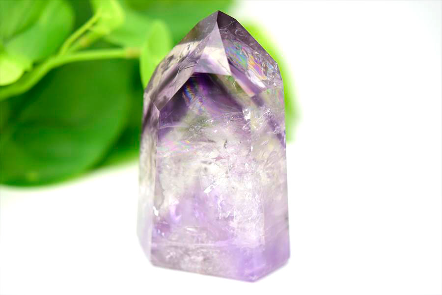アメジストファントム 六角柱 ポイント ポリッシュ amethyst 置物 インテリア 天然石 パワーストーン