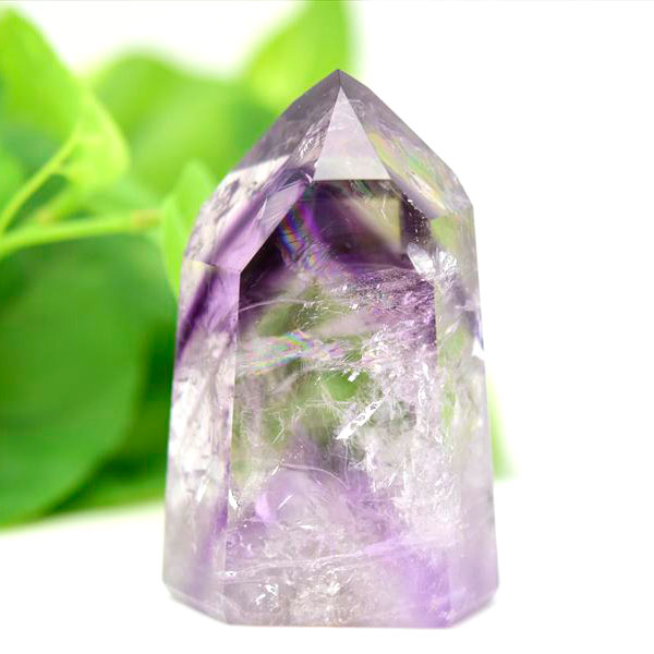 アメジストファントム 六角柱 ポイント ポリッシュ amethyst 置物 インテリア 天然石 パワーストーン