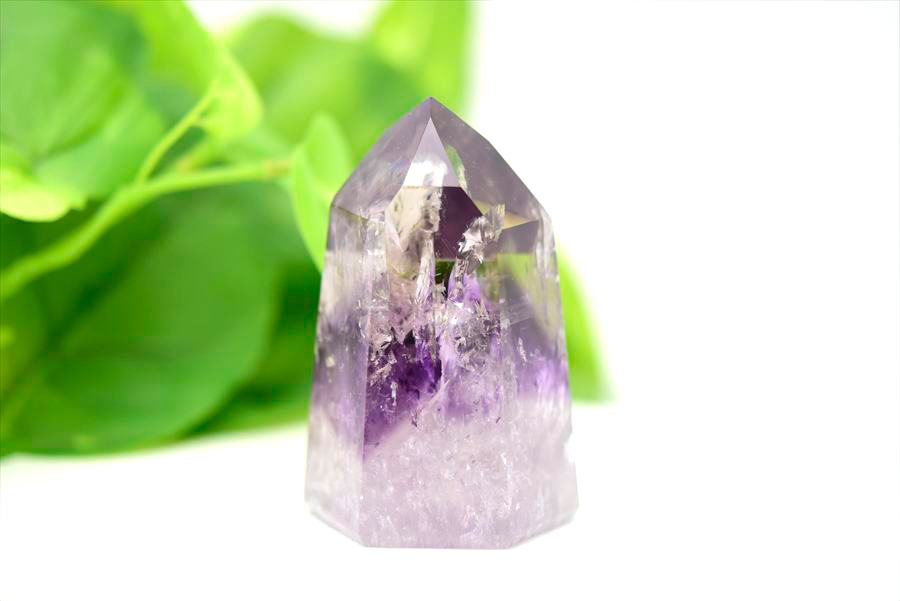 アメジストファントム 六角柱 ポイント ポリッシュ amethyst 置物 インテリア 天然石 パワーストーン