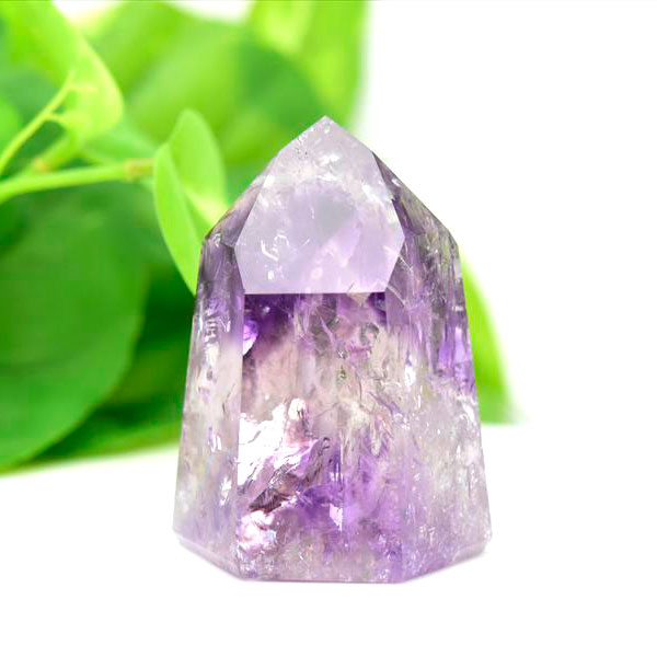 アメジストファントム 六角柱 ポイント ポリッシュ amethyst 置物 インテリア 天然石 パワーストーン