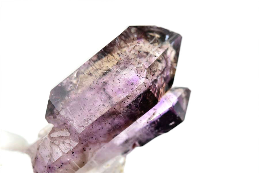 ジンバブエ産　アメジストエレスチャル　セプターアメジスト　紫水晶　鉱物　標本　パワーストーン