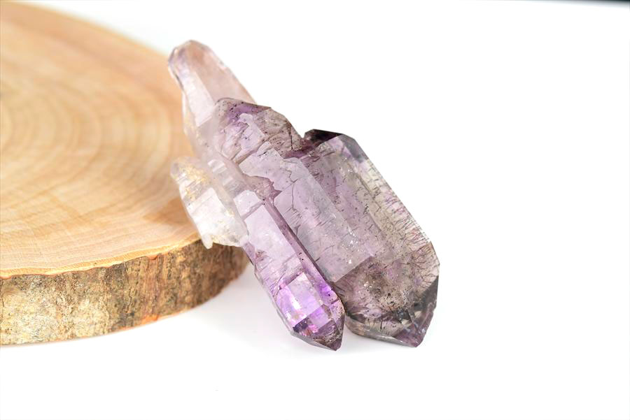 ジンバブエ産　アメジストエレスチャル　セプターアメジスト　紫水晶　鉱物　標本　パワーストーン
