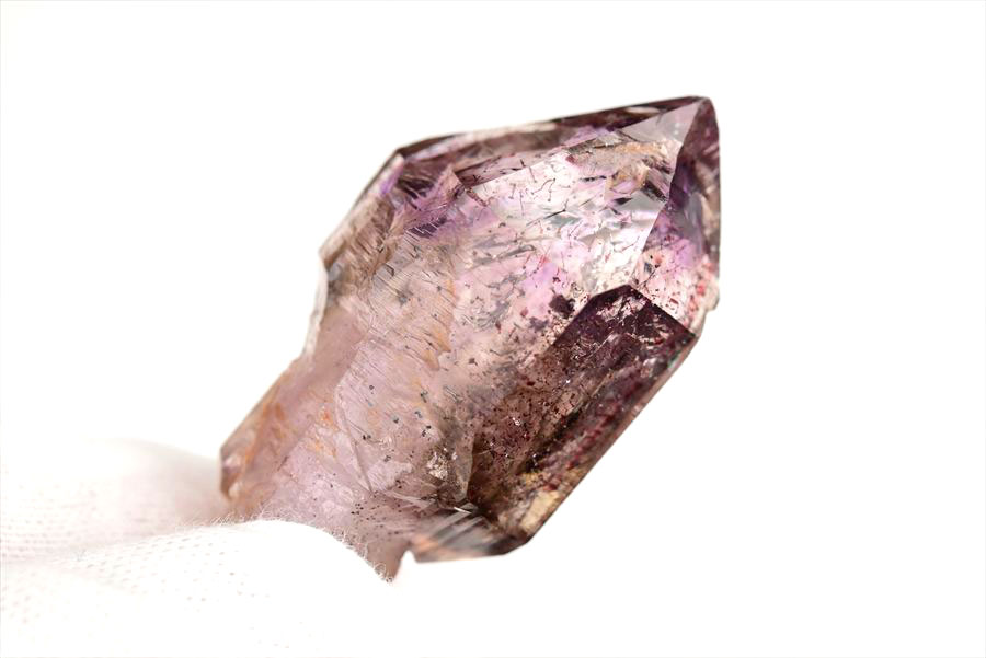 ジンバブエ産　アメジストエレスチャル　セプターアメジスト　紫水晶　鉱物　標本　パワーストーン