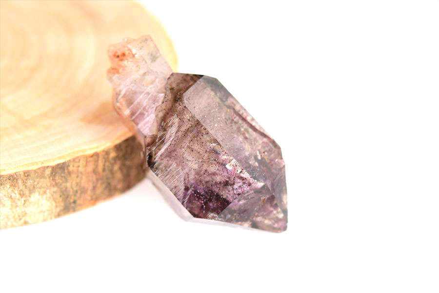 ジンバブエ産　アメジストエレスチャル　セプターアメジスト　紫水晶　鉱物　標本　パワーストーン