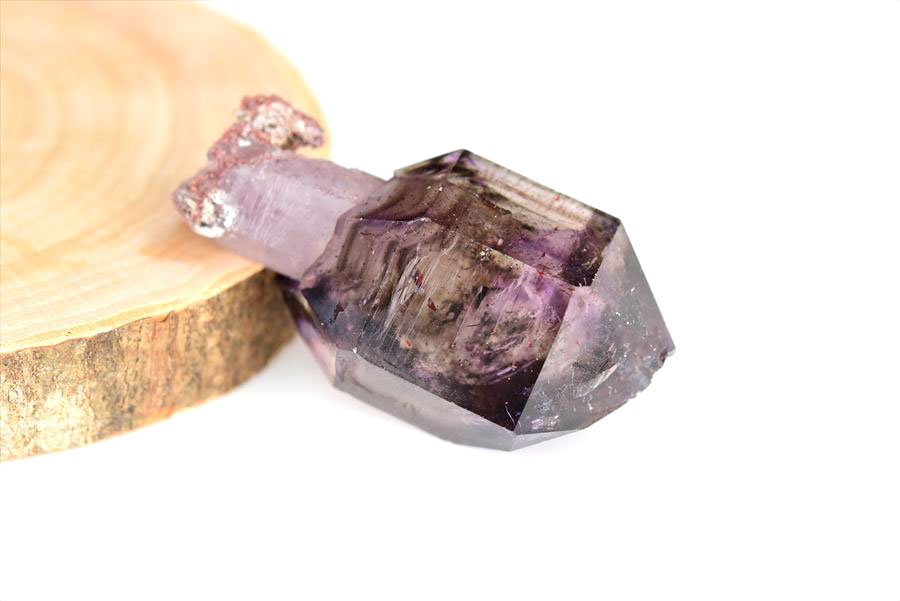 ジンバブエ産　アメジストエレスチャル　セプターアメジスト　紫水晶　鉱物　標本　パワーストーン