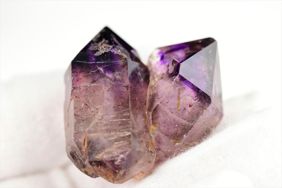 ジンバブエ産　アメジストエレスチャル　セプターアメジスト　紫水晶　鉱物　標本　パワーストーン