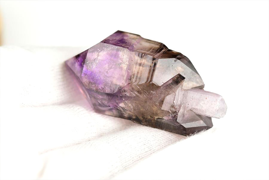 ジンバブエ産　アメジストエレスチャル　セプターアメジスト　紫水晶　鉱物　標本　パワーストーン