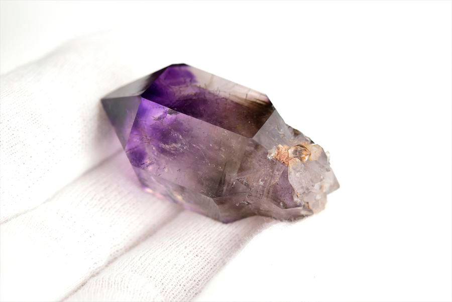 ジンバブエ産　アメジストエレスチャル　セプターアメジスト　紫水晶　鉱物　標本　パワーストーン