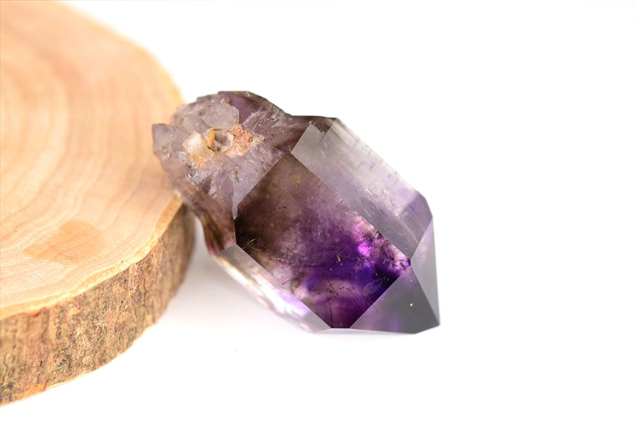 ジンバブエ産　アメジストエレスチャル　セプターアメジスト　紫水晶　鉱物　標本　パワーストーン