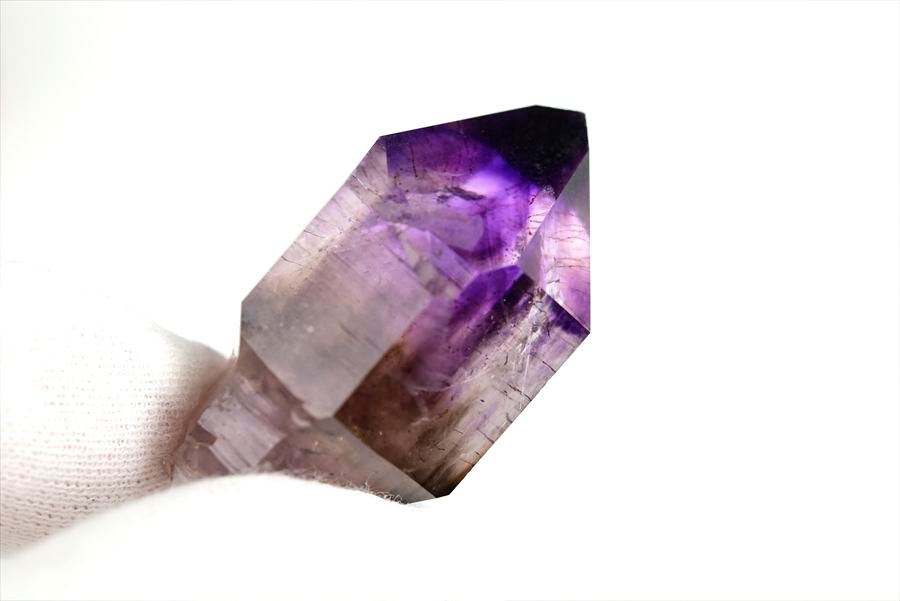 ジンバブエ産　アメジストエレスチャル　セプターアメジスト　紫水晶　鉱物　標本　パワーストーン