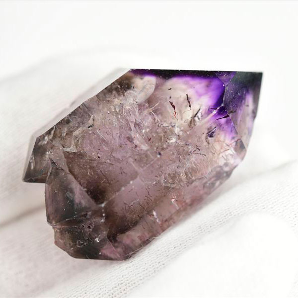 ジンバブエ産　アメジストエレスチャル　セプターアメジスト　紫水晶　鉱物　標本　パワーストーン