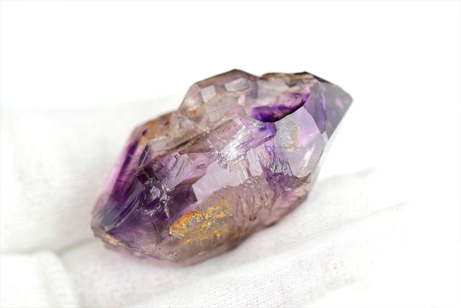 ジンバブエ産　アメジストエレスチャル　セプターアメジスト　紫水晶　鉱物　標本　パワーストーン