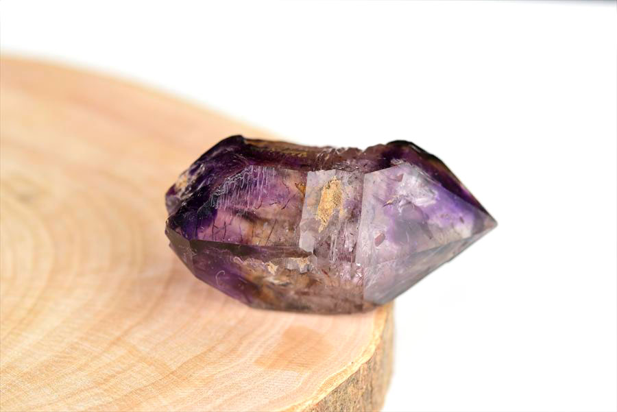 ジンバブエ産　アメジストエレスチャル　セプターアメジスト　紫水晶　鉱物　標本　パワーストーン