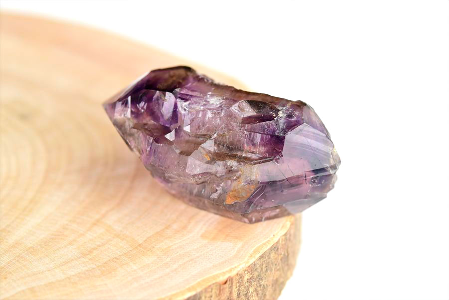 ジンバブエ産　アメジストエレスチャル　セプターアメジスト　紫水晶　鉱物　標本　パワーストーン