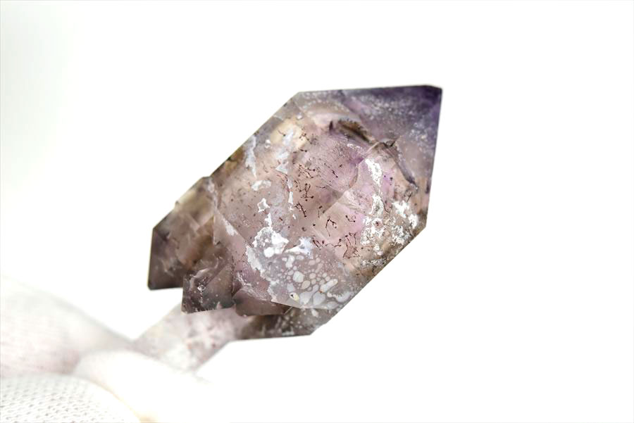 ジンバブエ産　アメジストエレスチャル　セプターアメジスト　紫水晶　鉱物　標本　パワーストーン