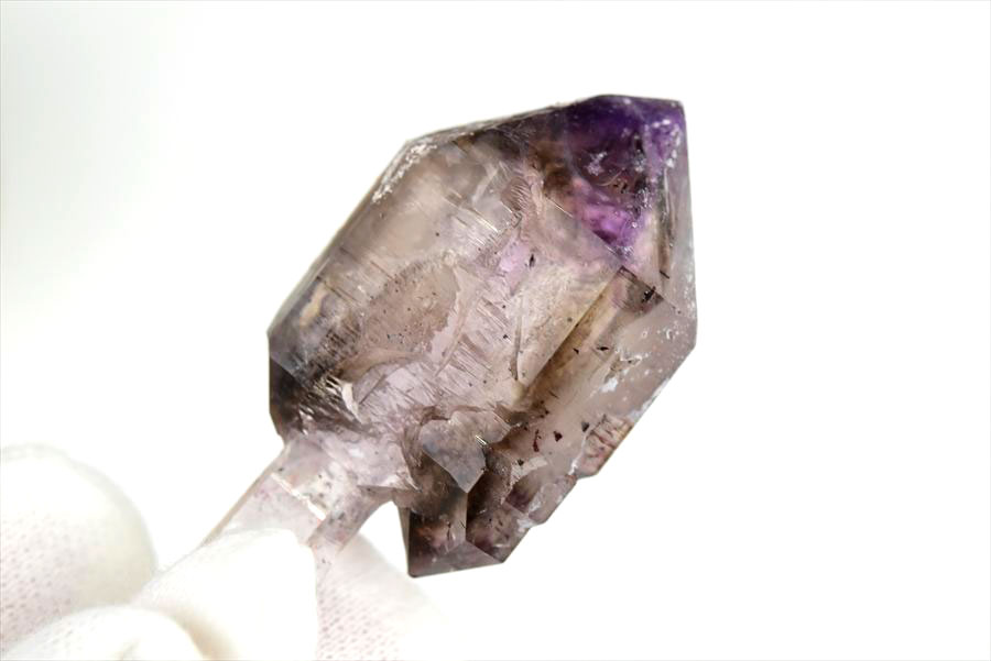 ジンバブエ産　アメジストエレスチャル　セプターアメジスト　紫水晶　鉱物　標本　パワーストーン