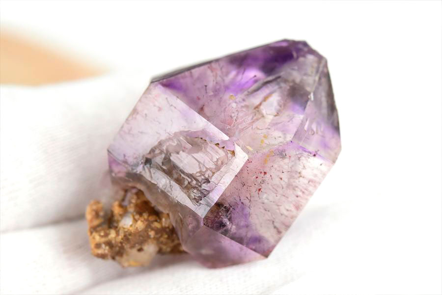 ジンバブエ産　アメジストエレスチャル　セプターアメジスト　紫水晶　鉱物　標本　パワーストーン