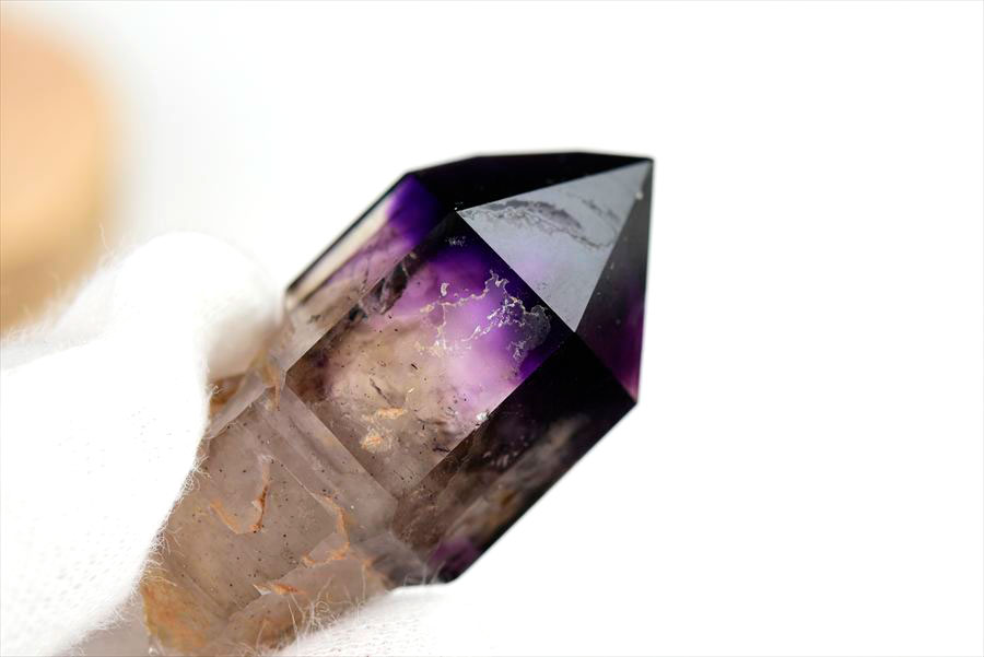 ジンバブエ産　アメジストエレスチャル　セプターアメジスト　紫水晶　鉱物　標本　パワーストーン