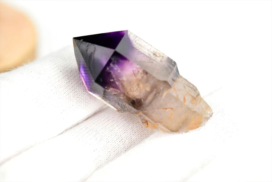 ジンバブエ産　アメジストエレスチャル　セプターアメジスト　紫水晶　鉱物　標本　パワーストーン