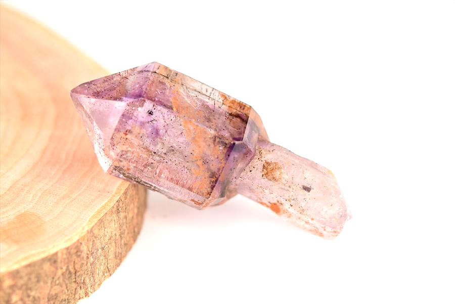 ジンバブエ産　アメジストエレスチャル　セプターアメジスト　紫水晶　鉱物　標本　パワーストーン