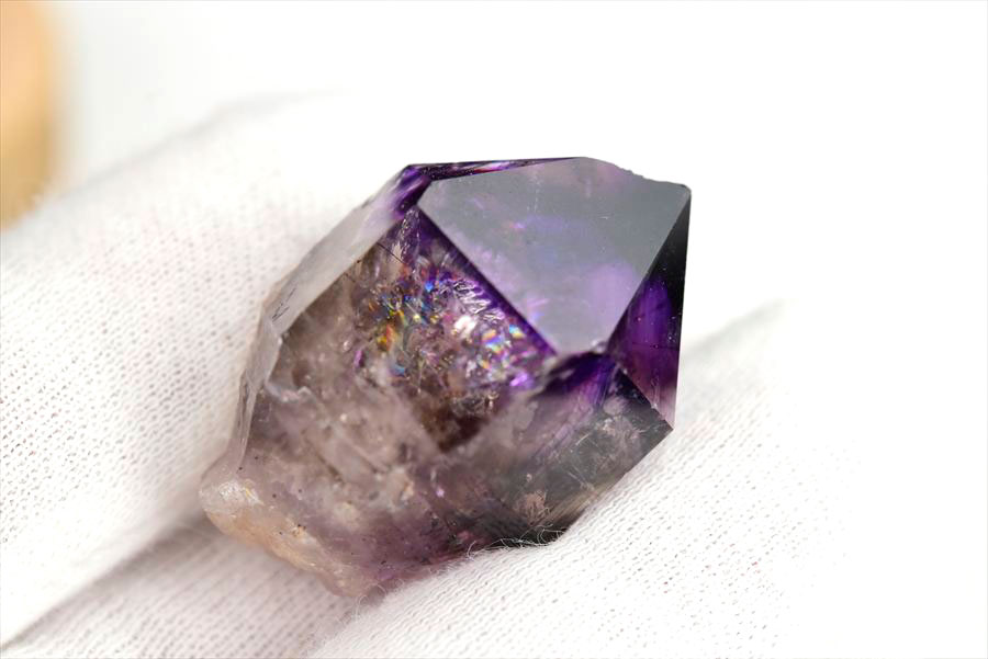 ジンバブエ産　アメジストエレスチャル　セプターアメジスト　紫水晶　鉱物　標本　パワーストーン