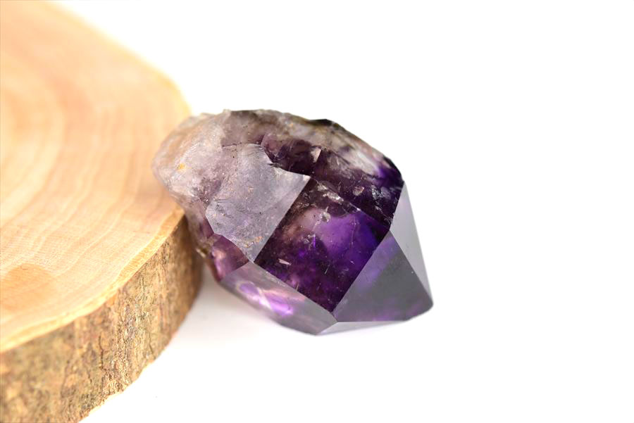 ジンバブエ産　アメジストエレスチャル　セプターアメジスト　紫水晶　鉱物　標本　パワーストーン