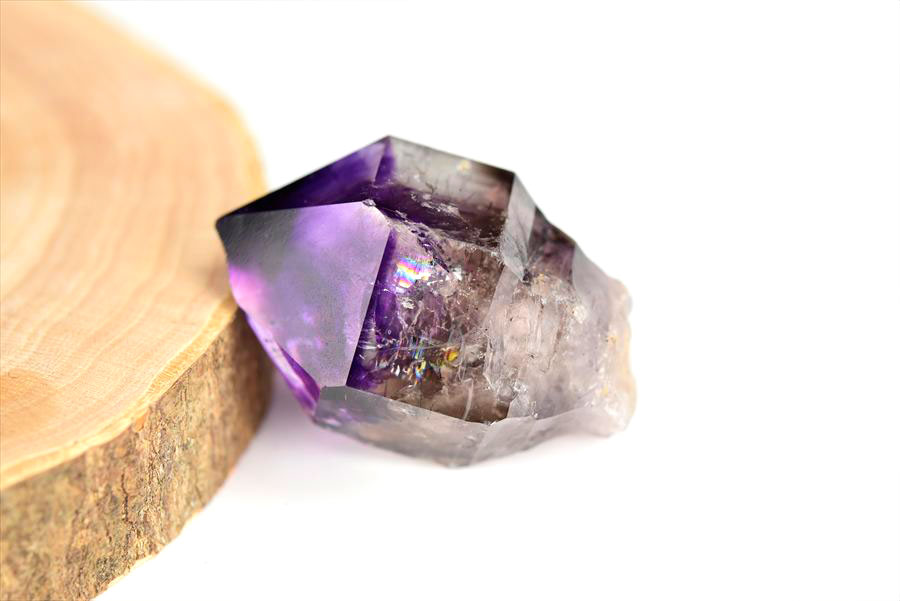 ジンバブエ産　アメジストエレスチャル　セプターアメジスト　紫水晶　鉱物　標本　パワーストーン