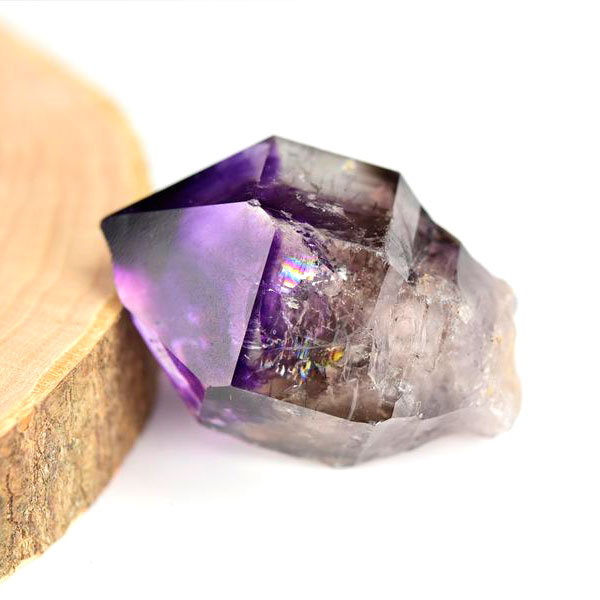 ジンバブエ産　アメジストエレスチャル　セプターアメジスト　紫水晶　鉱物　標本　パワーストーン