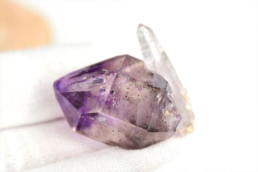 ジンバブエ産　アメジストエレスチャル　セプターアメジスト　紫水晶　鉱物　標本　パワーストーン
