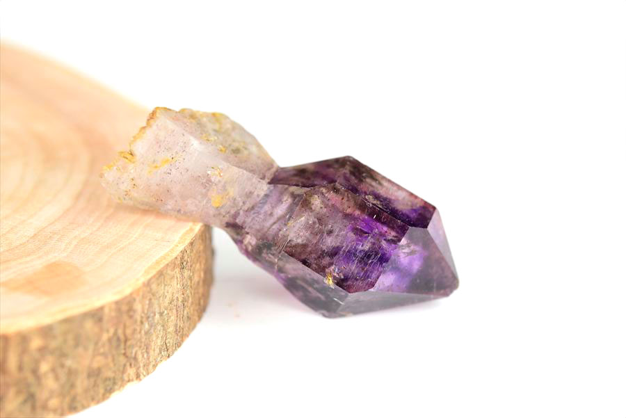 ジンバブエ産　アメジストエレスチャル　セプターアメジスト　紫水晶　鉱物　標本　パワーストーン