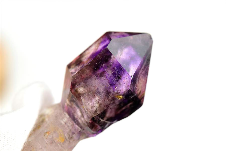 ジンバブエ産　アメジストエレスチャル　セプターアメジスト　紫水晶　鉱物　標本　パワーストーン