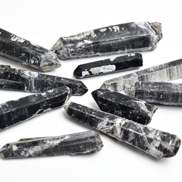 黒水晶　モリオン　内モンゴル産　結晶　原石　ポイント　シンギングクリスタル　レーザー　天然石　パワーストーン